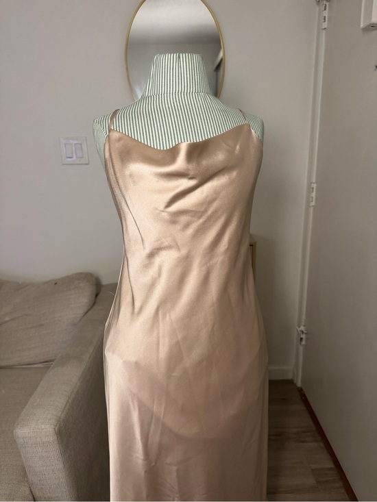 Show Me Your MuMu Dresses & Skirts - Show Me Your MuMu Verona Champagne Satin Slip Maxi Dress — Size M